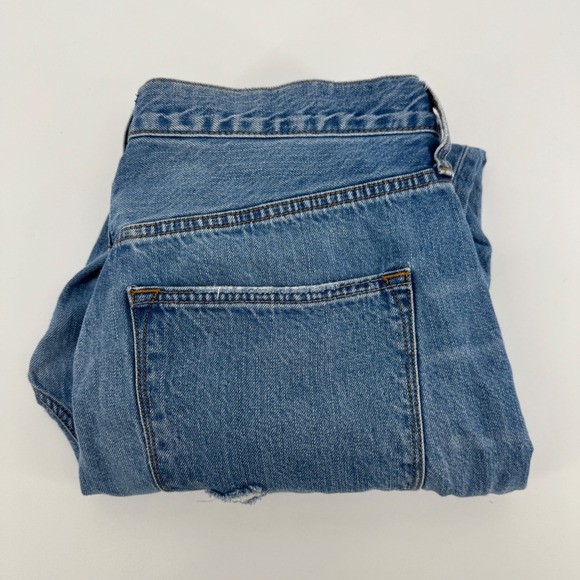 J. Crew Denim - J.Crew High-Rise Straight Premium Edition Blue Button Fly Jeans Size 30